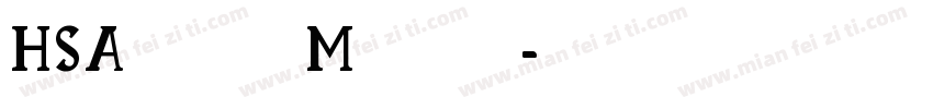 HSAlmaha Medium字体转换